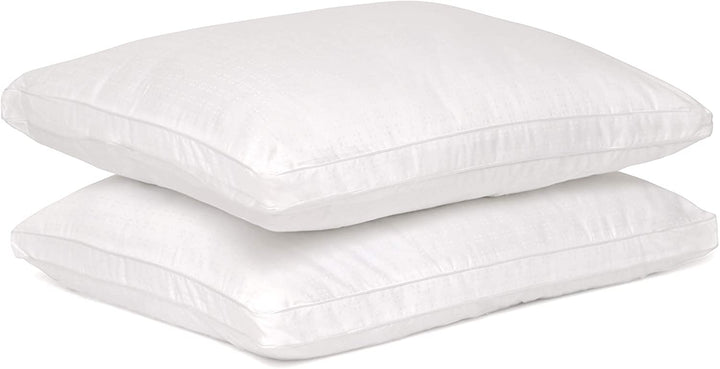 Mastertex 4 / King / White Mastertex - Maxi 100% Cotton Top Down Alternaive Fill Breathable Pillows