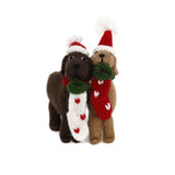 Melange Collection animal ornament Melange Collection - Dog with Stocking Ornament