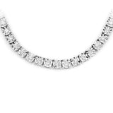 0.55ct 14K White Gold Tennis Miracle Illusion Necklace 16