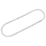 0.55ct 14K White Gold Tennis Miracle Illusion Necklace 16"