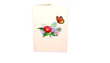 Monarch Butterfly 3D Pop Up Greeting Card