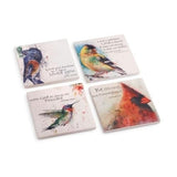 One Coast - Demdaco Gifts For the Home Birds of Faith Watercolor 4 Piece Coaster Set by Dean Crouser