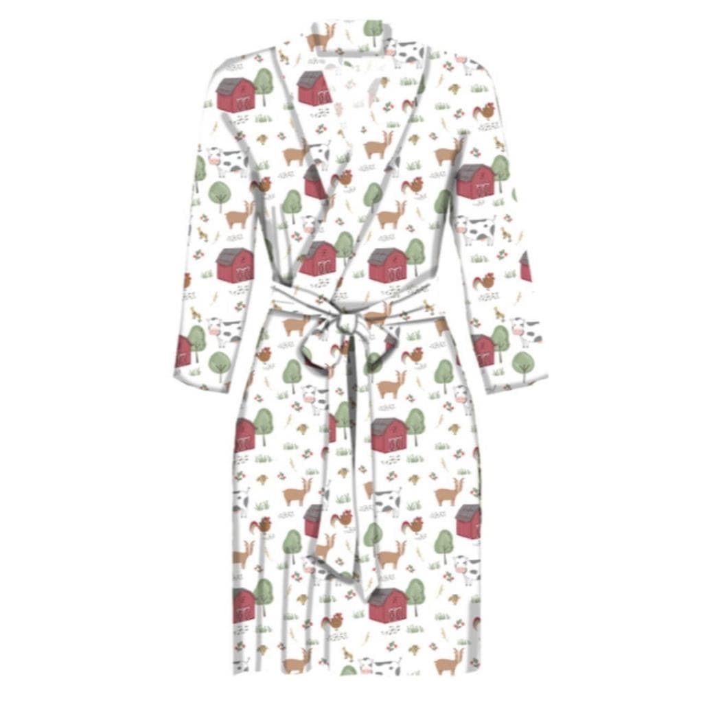 OneCoast - JaneMarie Pajamas M / ROBE Happy Farms SUPER SOFT Pajamas and Robe Collection- by Jane Marie