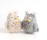 Handmade Owl Knit Ornaments Adorable!  Made in Peru