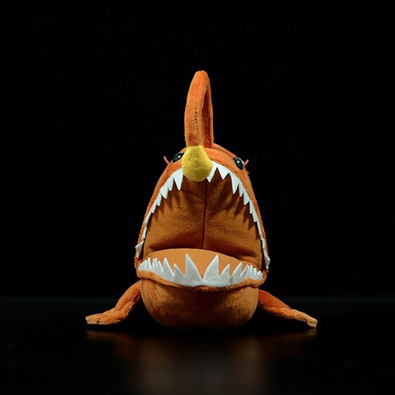 Plush Realistic Lantern Angler Fish Brown Stuffed Animal