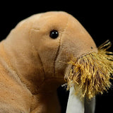 Plush Realistic Walrus with Mustache and Tusks!