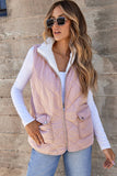 Poppy Lee Lane L - 1 2/14 / Pink / 100%Polyester Poppy Lee Lane - Fleece Lined Quilted Vest