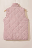 Poppy Lee Lane L - 1 2/14 / Pink / 100%Polyester Poppy Lee Lane - Fleece Lined Quilted Vest