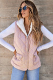 Poppy Lee Lane L - 1 2/14 / Pink / 100%Polyester Poppy Lee Lane - Fleece Lined Quilted Vest