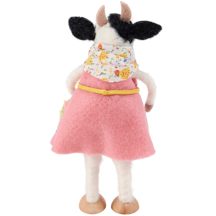 Primitives by Kathy Primitives by Kathy - Flower Basket Cow Critter