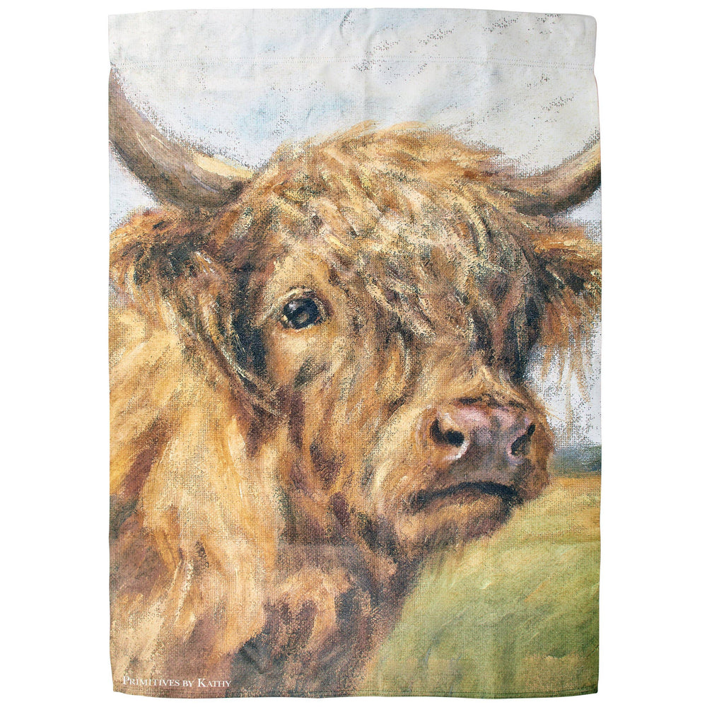 Primitives by Kathy Primitives by Kathy - Highland Cow House Flag