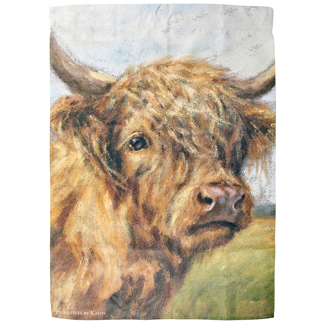 Primitives by Kathy Primitives by Kathy - Highland Cow House Flag