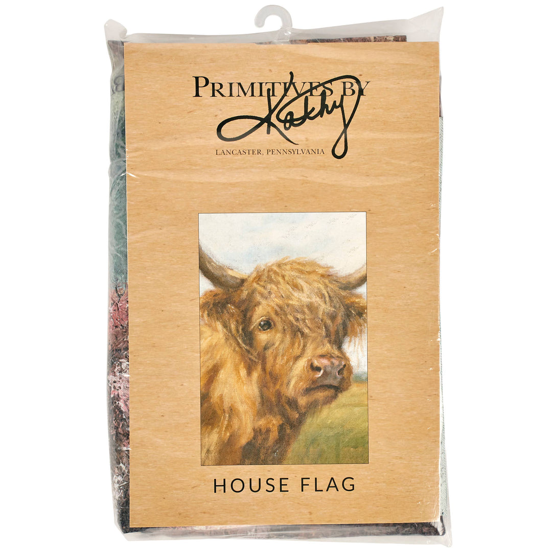 Primitives by Kathy Primitives by Kathy - Highland Cow House Flag
