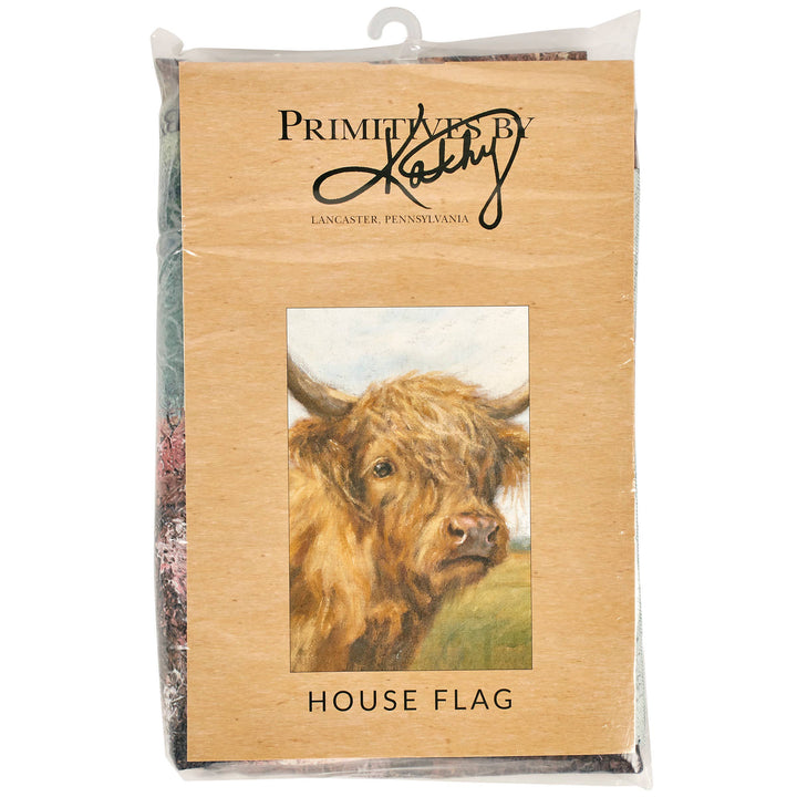 Primitives by Kathy Primitives by Kathy - Highland Cow House Flag