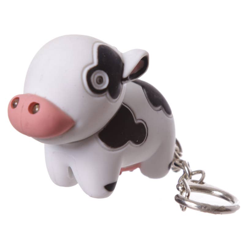 Puckator Ltd Puckator Ltd - Farmyard LED Cow and Pig Keyring with Sound