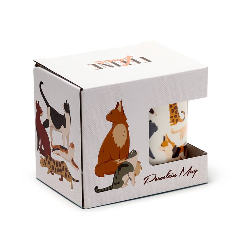 Puckator Ltd Puckator Ltd - Feline Fine Cats Porcelain Mug