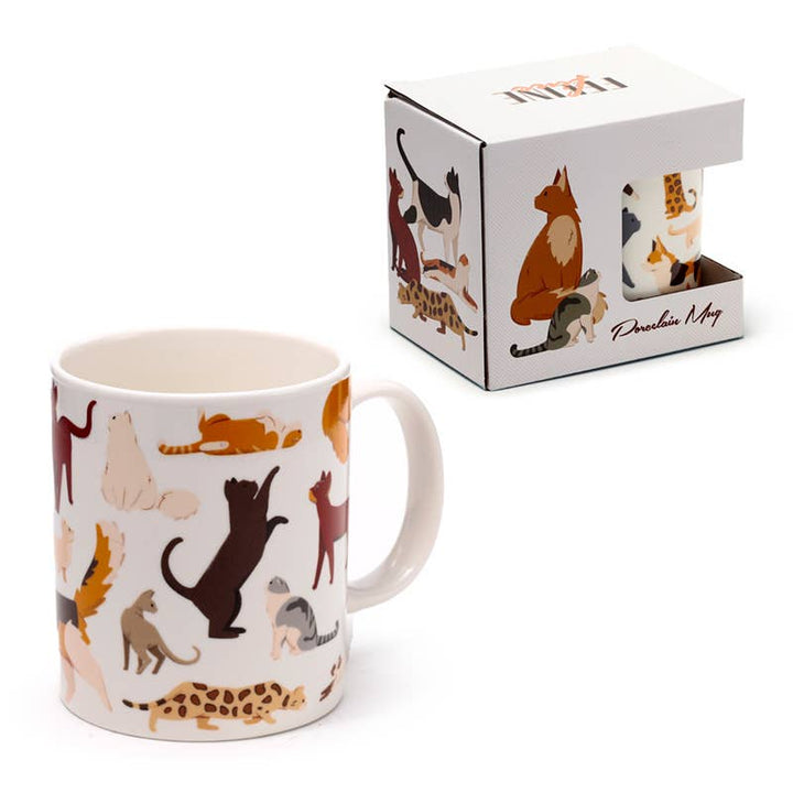 Puckator Ltd Puckator Ltd - Feline Fine Cats Porcelain Mug
