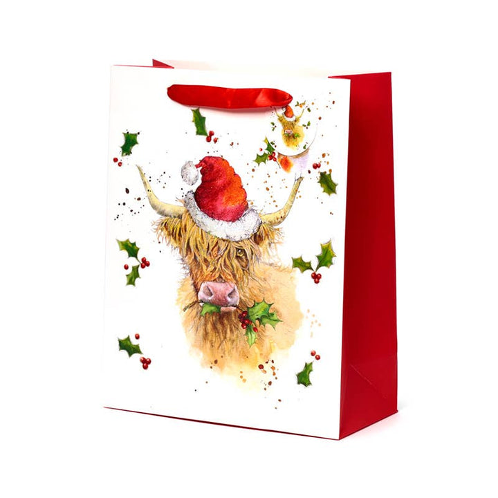 Puckator Ltd Puckator Ltd - Jan Pashley Christmas Highland Coo Gift Bag Large