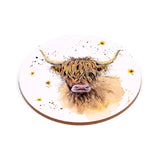 Puckator Ltd Puckator Ltd - Jan Pashley Highland Coo Set of 4 Cork Coasters