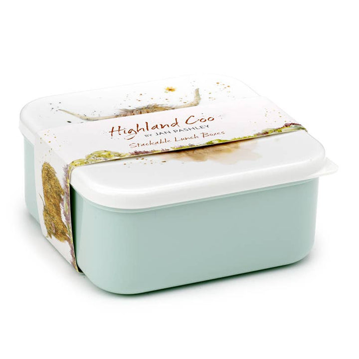 Puckator Ltd Puckator Ltd - Set of 3 Lunch Box Snack Pots M/L/XL - Highland Coo Cow