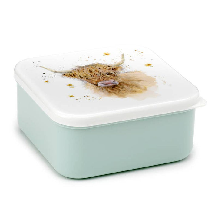 Puckator Ltd Puckator Ltd - Set of 3 Lunch Box Snack Pots M/L/XL - Highland Coo Cow