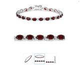 Quintessence Fine Fashion Jewelry Bracelet Garnet Gemstone Bracelets in Sterling Silver-Amethyst, Sapphire, Peridot and MORE!