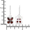 Quintessence Fine Fashion Jewelry-Earrings Gemstone Butterfly Earrings in Sterling Silver-Amethyst, Garnet, Peridot or Topaz