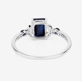 Quintessence Rings Blue Sapphire and Diamond Ring in 14K Gold