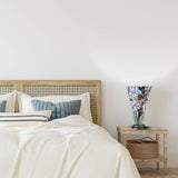 River of Goods River of Goods - 13.5"H Tiffany-Style Floral Vase Stained Glass Table Lamp