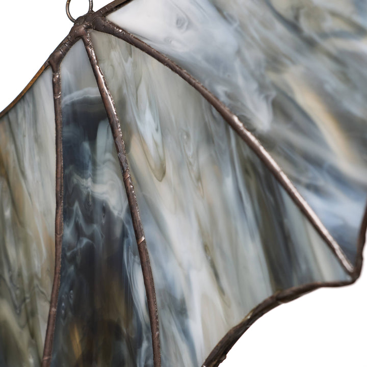 River of Goods River of Goods - 16"W Halloween Black Bat Stained Glass Window Panel