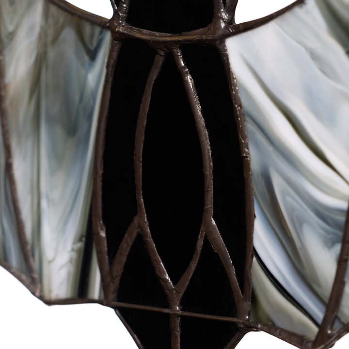 River of Goods River of Goods - 16"W Halloween Black Bat Stained Glass Window Panel