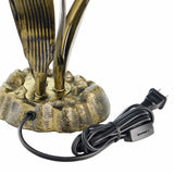 River of Goods River of Goods - 21"H Blue Mercury Glass 3 Lily Uplight Table Lamp