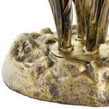 River of Goods River of Goods - 21"H Blue Mercury Glass 3 Lily Uplight Table Lamp