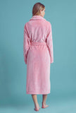 robesnmore robesnmore - Women Plush Shawl Collar Robe Pink
