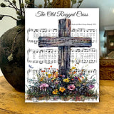 Rustic Nester 8x10 Rustic Nester - Christian home canvas art print, Hymn song decor, Church