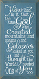 SAWDUST CITY Old Ivory SAWDUST CITY - How cool is it that the same God who created mountains...