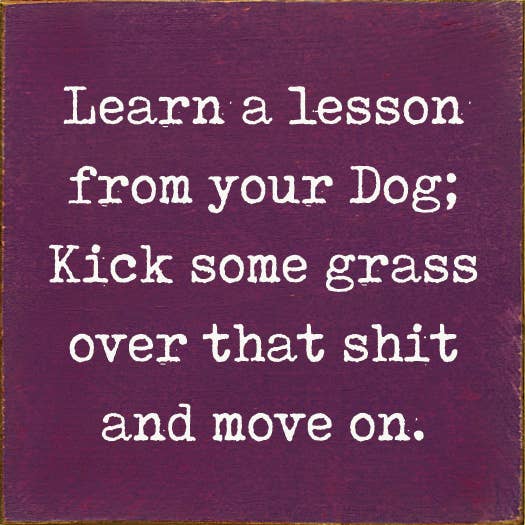 SAWDUST CITY SAWDUST CITY - Learn A Lesson From Your Dog; Kick Some Grass Over That Shit