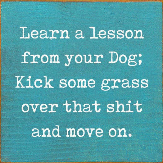 SAWDUST CITY SAWDUST CITY - Learn A Lesson From Your Dog; Kick Some Grass Over That Shit