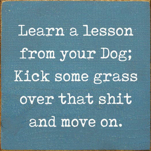 SAWDUST CITY SAWDUST CITY - Learn A Lesson From Your Dog; Kick Some Grass Over That Shit