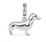 Silver Stars Fine Fashion Jewelry Charm Dachshund 925 Sterling Silver Charm Collection