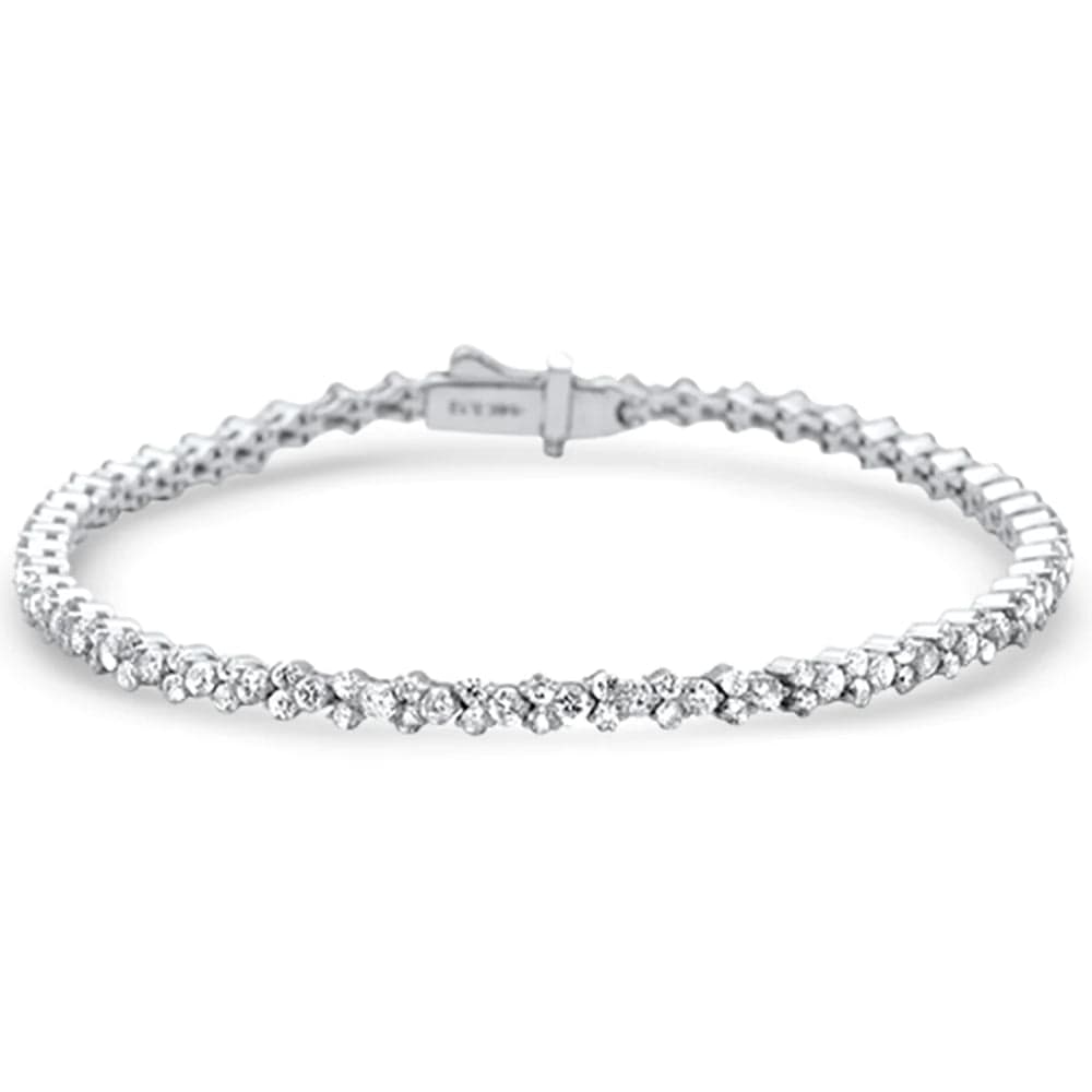 Sonara Bracelets 3.12ct G SI 14K White Gold Diamond Tennis Bracelet 7" Long