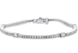 Sonara Diamond and Gemstone Tennis Bracelet Diamond Genuine Diamond and Gemstone Tennis Bracelet-Sapphire, Emerald, Ruby