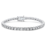 Natural Diamond Tennis Bracelet 8.23ctw G-H SI-SI2 14K Gold