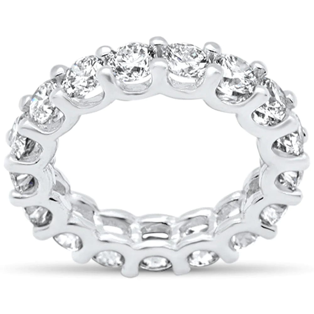 Sonara ring 3.15ct G SI 14K White Gold Round Diamond Eternity Ring Size 6.5