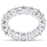 3.15ct G SI 14K White Gold Round Diamond Eternity Ring Size 6.5