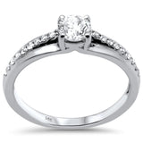 .64ct G SI 14K White Gold Round Diamond Engagement Ring Size 6.5