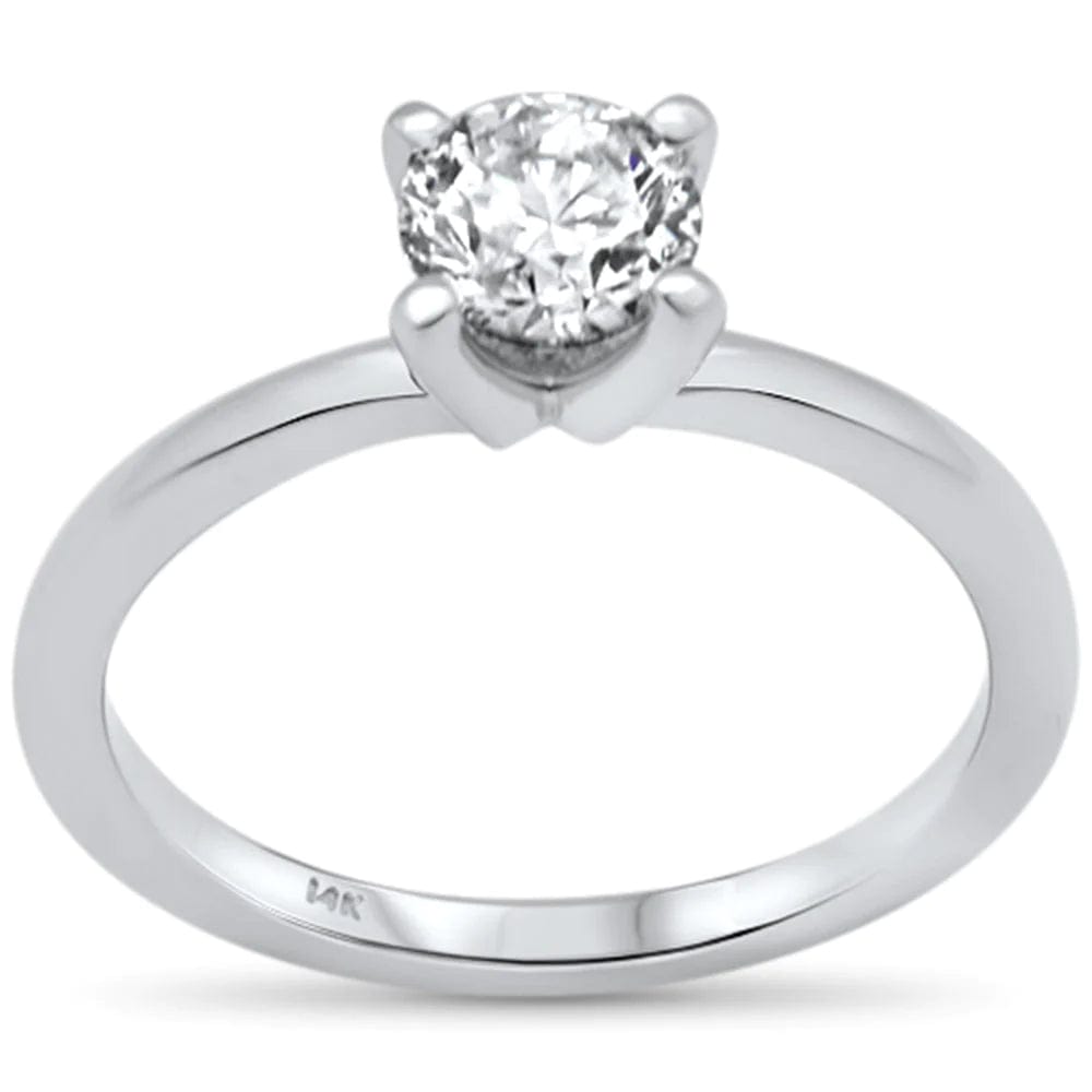 Sonara Rings .75ct G SI 14K White Gold Round Diamond Solitaire Ring Size 6.5