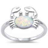 Sonara sterling silver earrings opal Crab Size 7 Larimar Sterling Silver Crab Earrings and Opal Rings