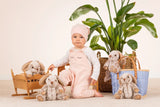 Small Plush Stuffed Bunny Rabbit Floppy Brown by Teddy Hermann Eco-friendly