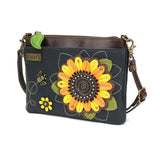 SUNFLOWER and BEE, WALLET, CELL PHONE XBODY,Venture CROSSBODY and KEY FOB/COIN PURSE*